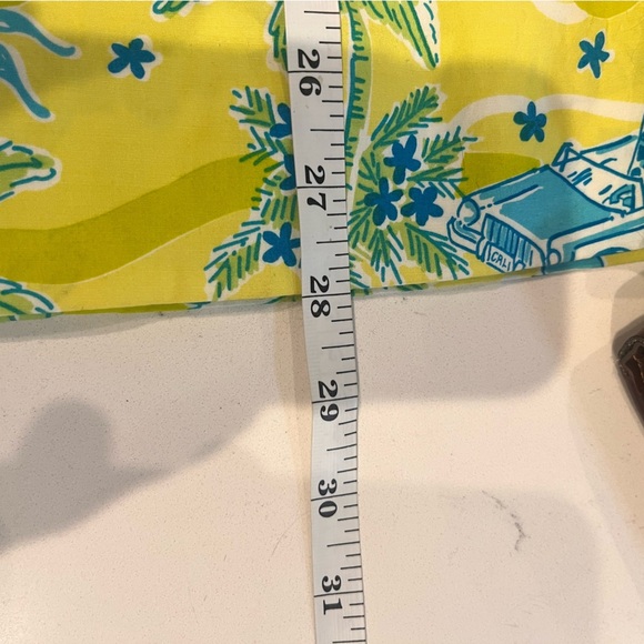 Lilly Pulitzer VTG white label Sabrina cruising sundress yellow/blue 6 strapless - Picture 7 of 8